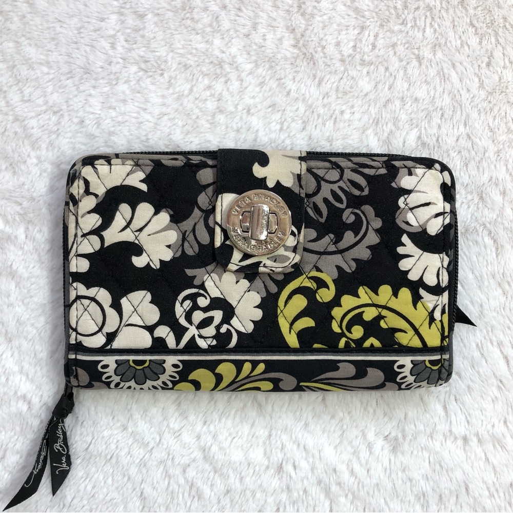 Vera Bradley Turn Lock Wallet In Baroque
